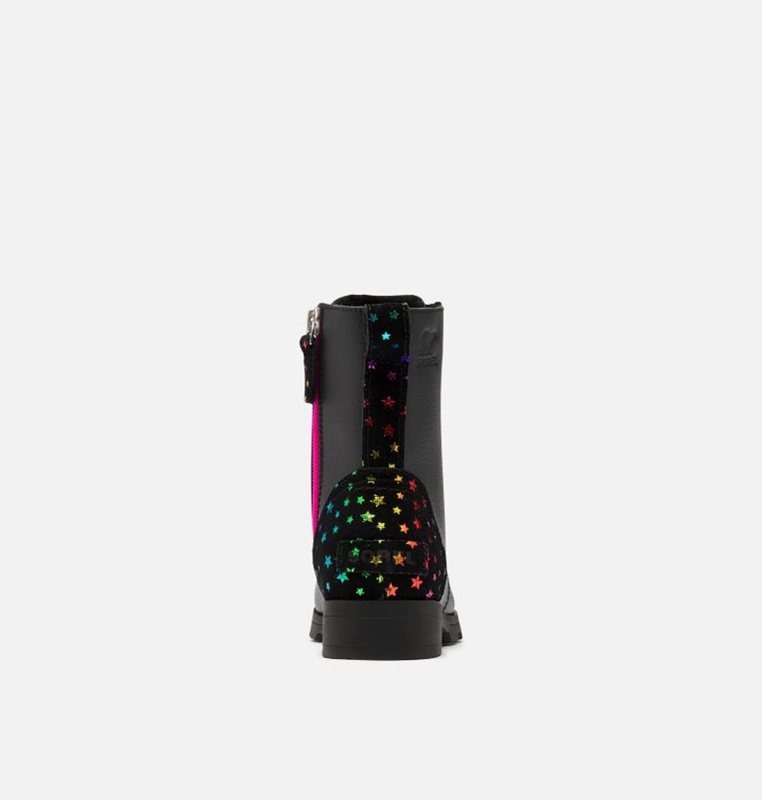 Sorel Barn Stövlar Svarta - Youth Emelie™ Short Lace - TXO-851739